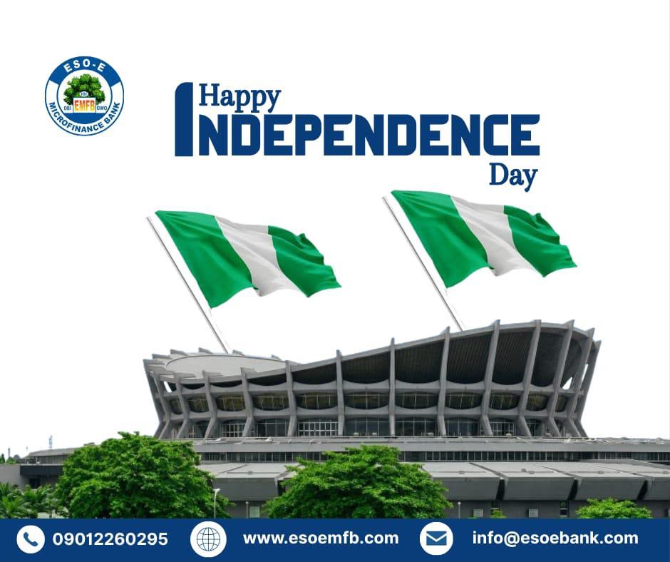 Eso-E MFB October 1st Happy Independence Day Greetings Card
